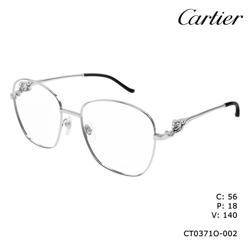 Cartier CT0371o-002 Eyeglasses Silver Metal
